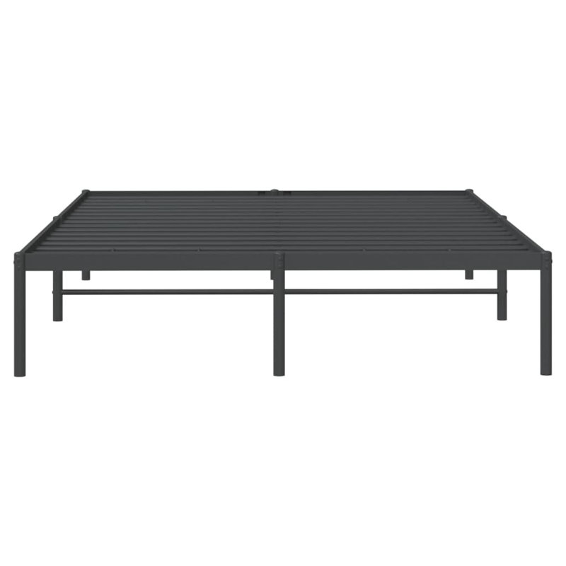 Marlton Metal Bed Frame, Heavy-Duty, No Mattress, Black, Queen