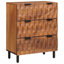 Solid Wood Rectangle Accent Chest-1060161824