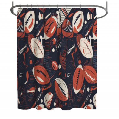 Rideau de douche Football - Décoration de salle de bain Soccer