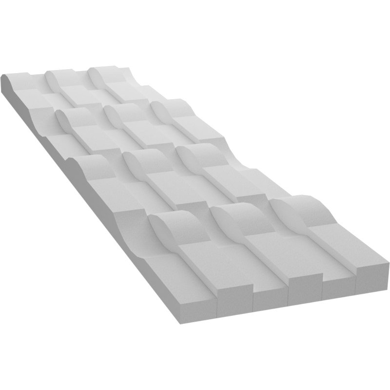 Edgecraft Moraine Style Seamless White Wall Tile Panel