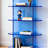 Blue acrylic multi-layer display bookcase-1218799536
