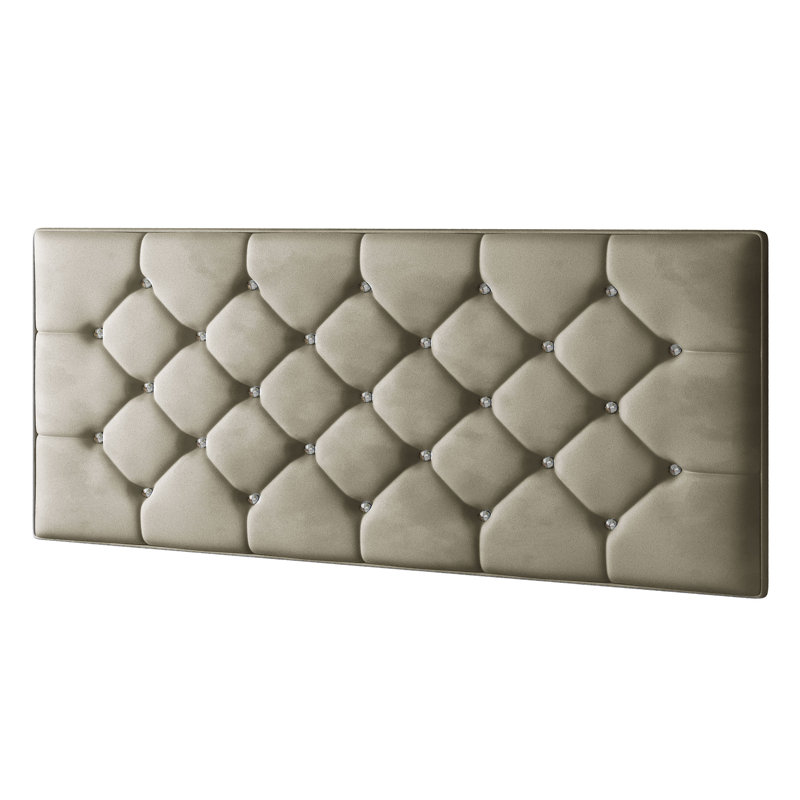 Farallones Upholstered Headboard, Coffee, Double (4'6)