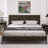 Zuniga Solid Wood Platform King Bed Frame With Metal Legs, 15 Year Warranty, 1200lbs Capacity, No Box Spring Required-787352131-787352135