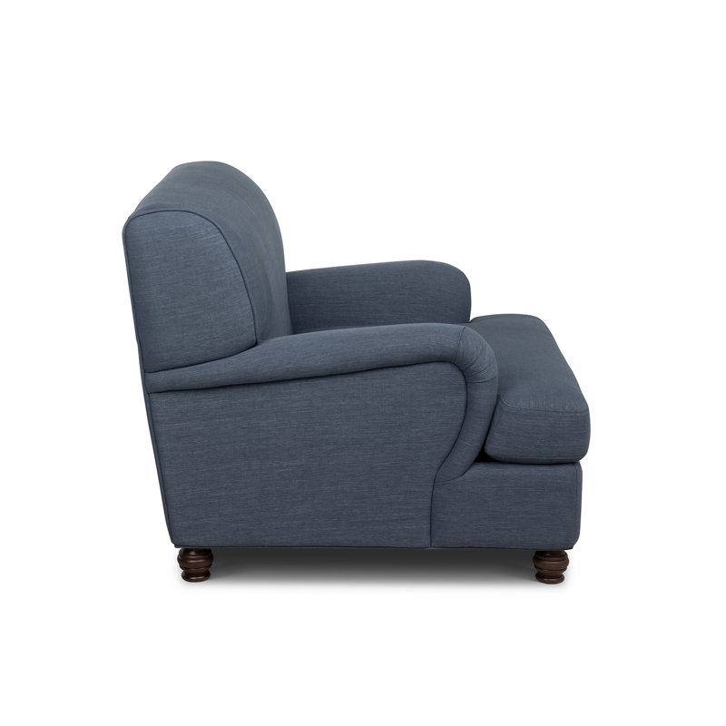 Kenwood Occasional Chair, Mocha, Heathered Navy