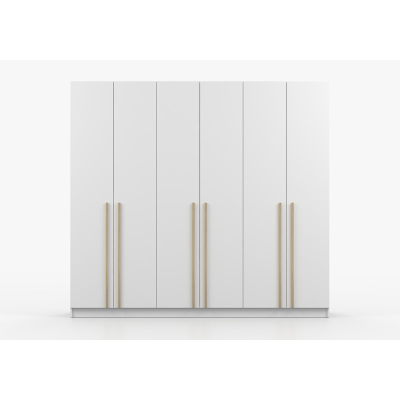 Chanthy 6 Door Laminate Wardrobe