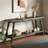 70.9" Console Table, Farmhouse Entryway Table 2-Tier Sofa Table-88445913