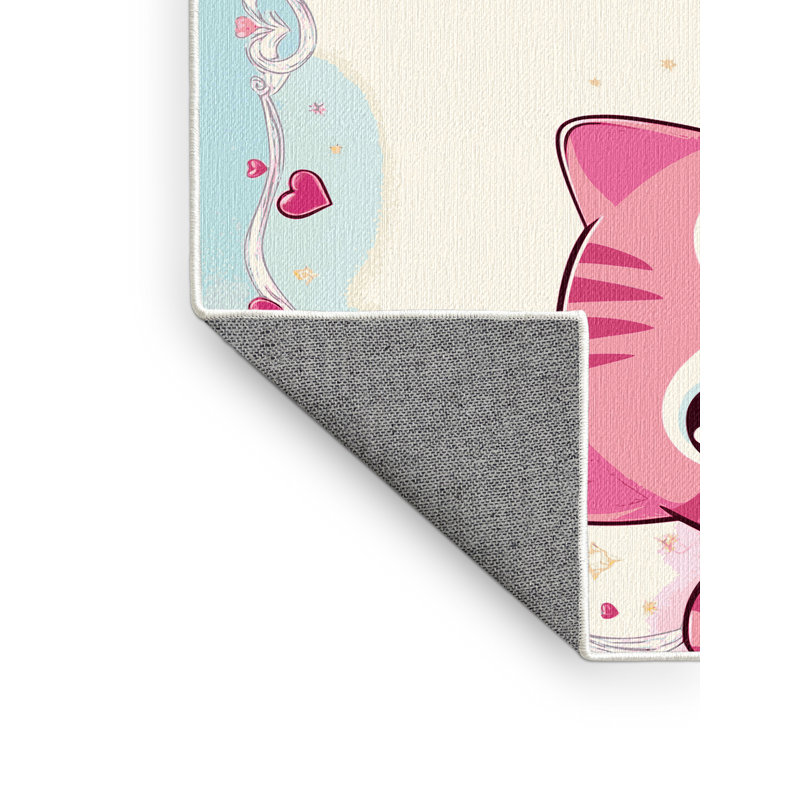 Tapis pour enfants mignons lavables Dakota Fields, Rectangulaire 2 pi x 3 pi
