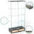 Modern Glass Display Cabinet With 4 Tempered Glass Bookshelf,natural-1270436243