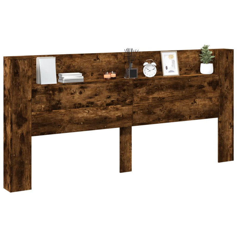 Chezkel Headboard, Smoked Oak, Extra Large Double - 200 x 220 cm