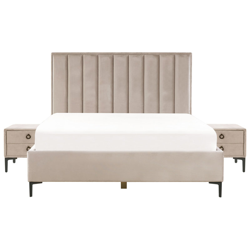Bebhinn Solid Wood Piece Bedroom Set, Taupe, Super King (6')