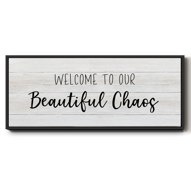 Beautiful Chaos - toile encadrée, H 8 po x l 20 po