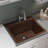 Quartz Classic 25" x 22" x 11-13/16" Drop-In Laundry Sink with Drain Assembly and Basket Strainer-29133656