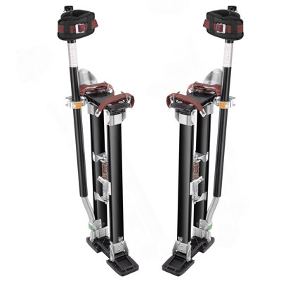 Drywall Stilts Aluminum Tool Stilts 24''-40'' Adjustable Painting Black