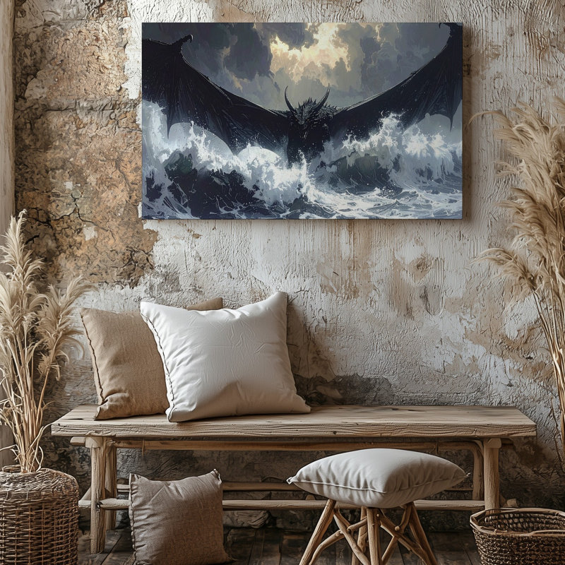 Toile, Stormborn Dragon, H 9 po x l 12 po