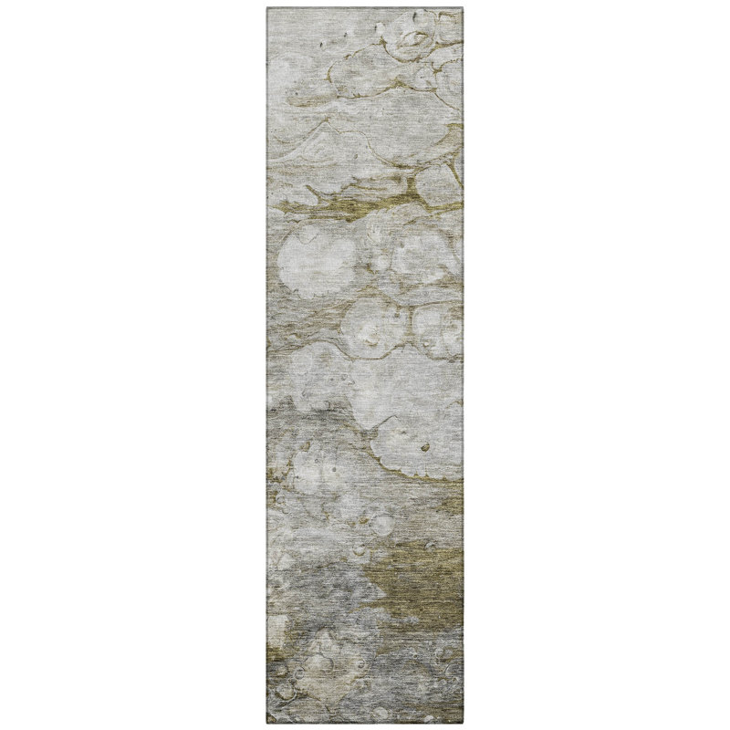 Rawa Washable Abstract Indoor / Outdoor Rug, Runner 2'3" x 7'6"