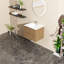 Meuble-lavabo mural 24 po avec lavabo à cuve flottante noyer flottant Goodyo
