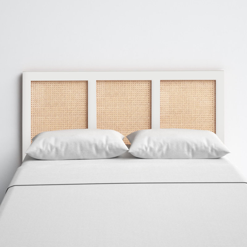 Tahoe Solid Wood Headboard, White, Queen