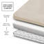 Ensemble de 3 tapis de bain en mousse viscoélastique ultra doux et absorbant avec envers antidérapant Aighan-1781573094