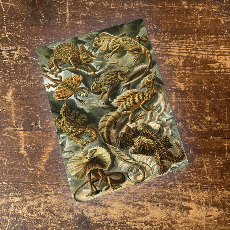 Handmade Wall Decor on Metal, 20cm H x 15cm W