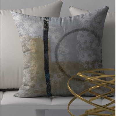 Abstract Reversible Throw Pillow