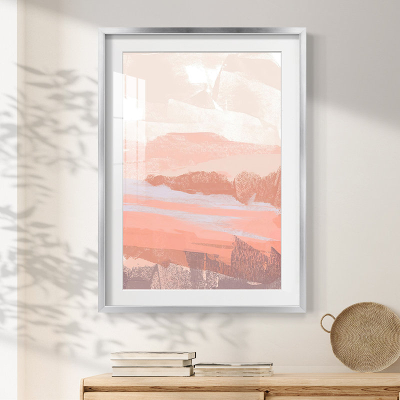 Dusty Desert I - Impression encadrée, H 25,5 po x l 17,5 po, Argent argent