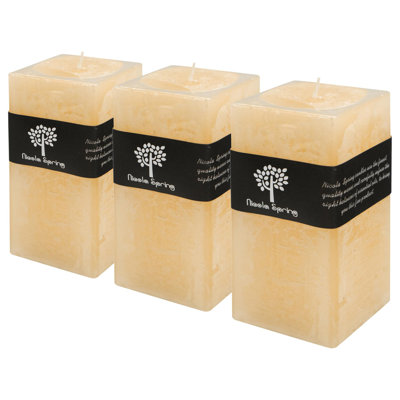Vanilla Scented Unscented Flameless Pillar Candle
