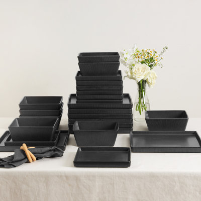 Stone Lain Grace 24-Piece Dinnerware Set Stoneware