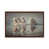 Classic Brown Wood Floater Framed