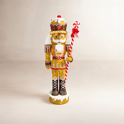 6' Gingerbread Outdoor Christmas Soldier with 216 Warm White LED Lights