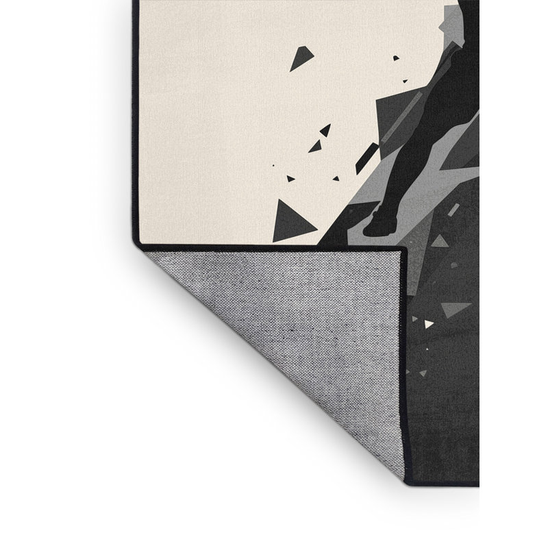 Tapis moderne et contemporain à motif géométrique lavable à la machine Marvale, 2 x 4