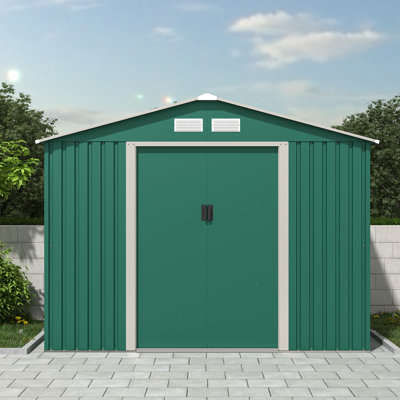 8 ft. W x 6 ft. D Apex Metal Shed