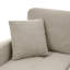 Celis Beige Mix Grey Linen Fabric L-shaped Corner Sofa with Chaise Lounge – 3-Seater Sofa, Plastic Legs-22493939
