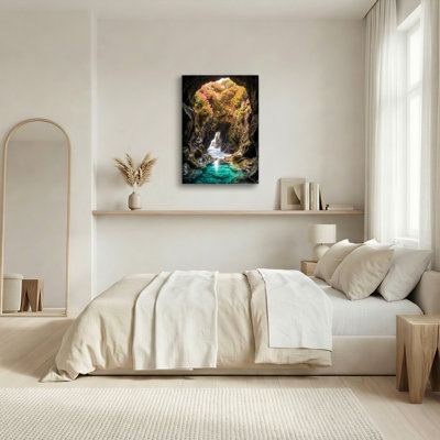 Art mural sur toile Gallery Wrap pour le salon, la chambre à coucher, le bureau ou le vestibule - décoration murale décorative avec ruisseau Canyon