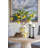 Ceramic Vase, Table Vase With Vibrant Yellow Lemon Accents