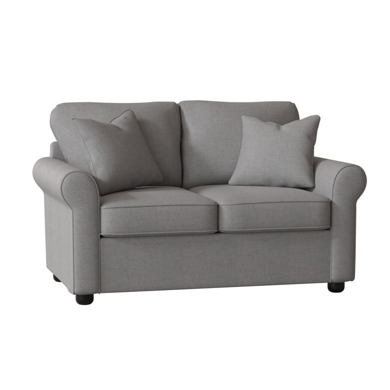 Causeuse rembourrée 60 po Warrington, Tissage uni ardoise coulée Sunbrella®