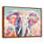 Toile brune avec cadre flottant