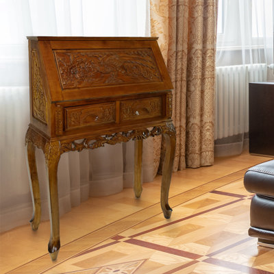 Tavernia Solid Wood Secretary Desk