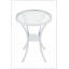 Table de bar en acier inoxydable avec plateau en verre trempé et base chromée