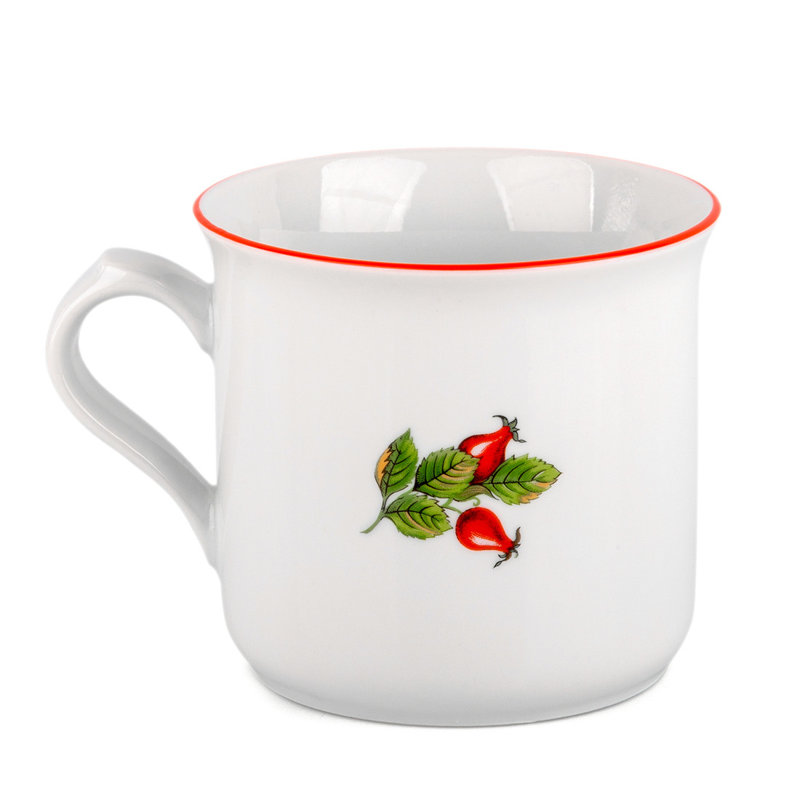 Tasse bohémienne en porcelaine fleurs sauvages