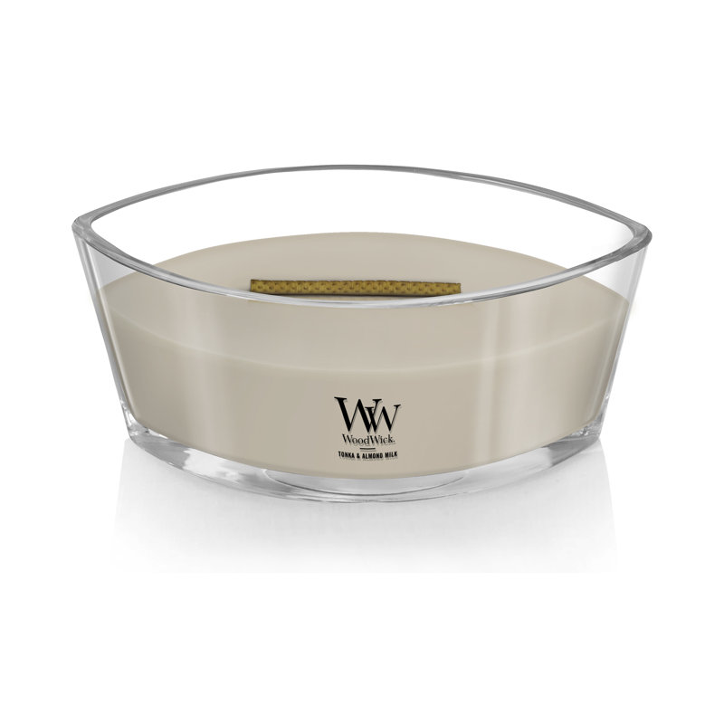 Bougie WoodWick® Chai Ellipse, Blanc moyen