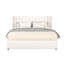 Lit plateforme tapissier grand avec rangement Anda