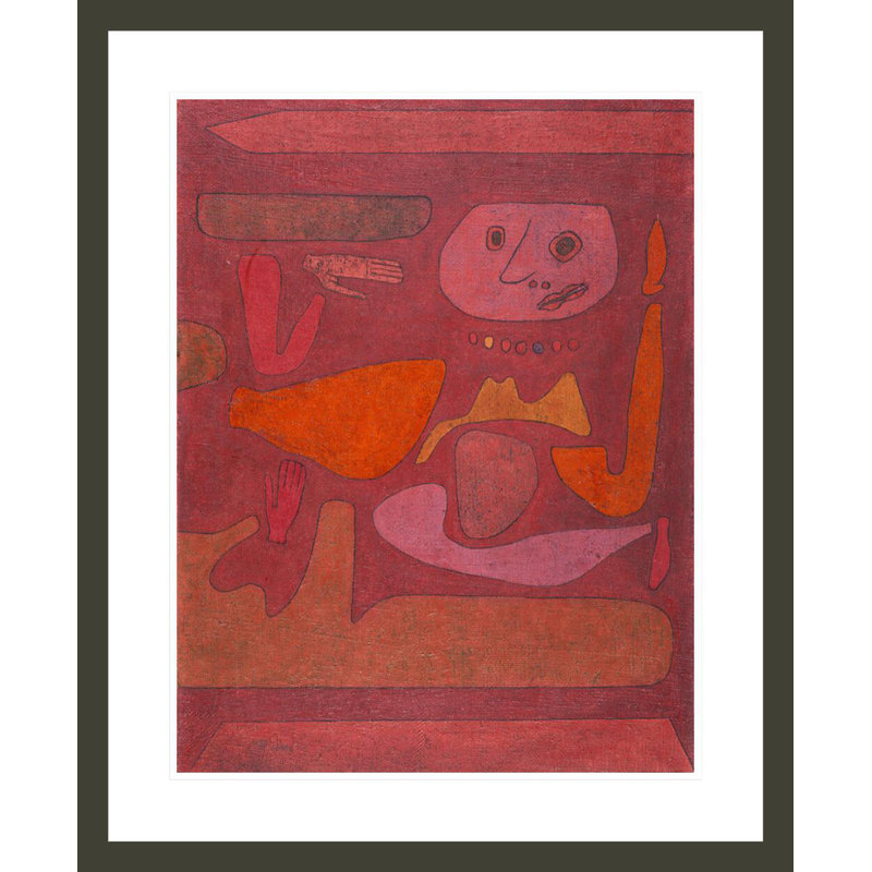 «The Man of Confusion» par Paul Klee - Reproduction giclée encadrée, H 28,62 po x l 23,5 po