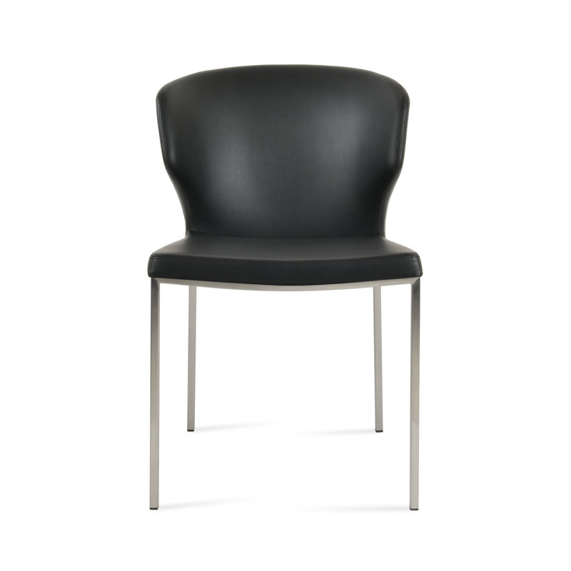 Chaise en métal Amed Plus, Noir, noir, noir, noir