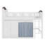 Lit mezzanine avec lumières DEL, lit mezzanine bas avec garde-robe, armoire et tête de lit-392882167-392882165