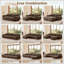 Tissu moelleux doux et moelleux, canapé-lit modulaire modulaire, conception ergonomique avec repose-pieds et coussins décoratifs, raccordement à boucle à compression complète pour étude, cinéma maison