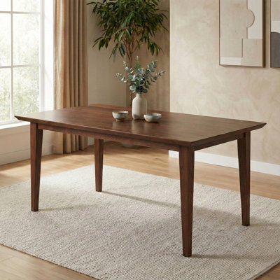 Colby 60"W Wood Contemporary Dining Table, Rectangle, Seats 6
