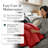Southshore Fine Linens Vilano Down Alternative Comforter, 240 GSM Double-Brushed Microfiber Oversized All-Season Comforter with Box Stitching, Piped Edges and Corner Tabs, King/California King, Chili Pepper-491867242-420232232