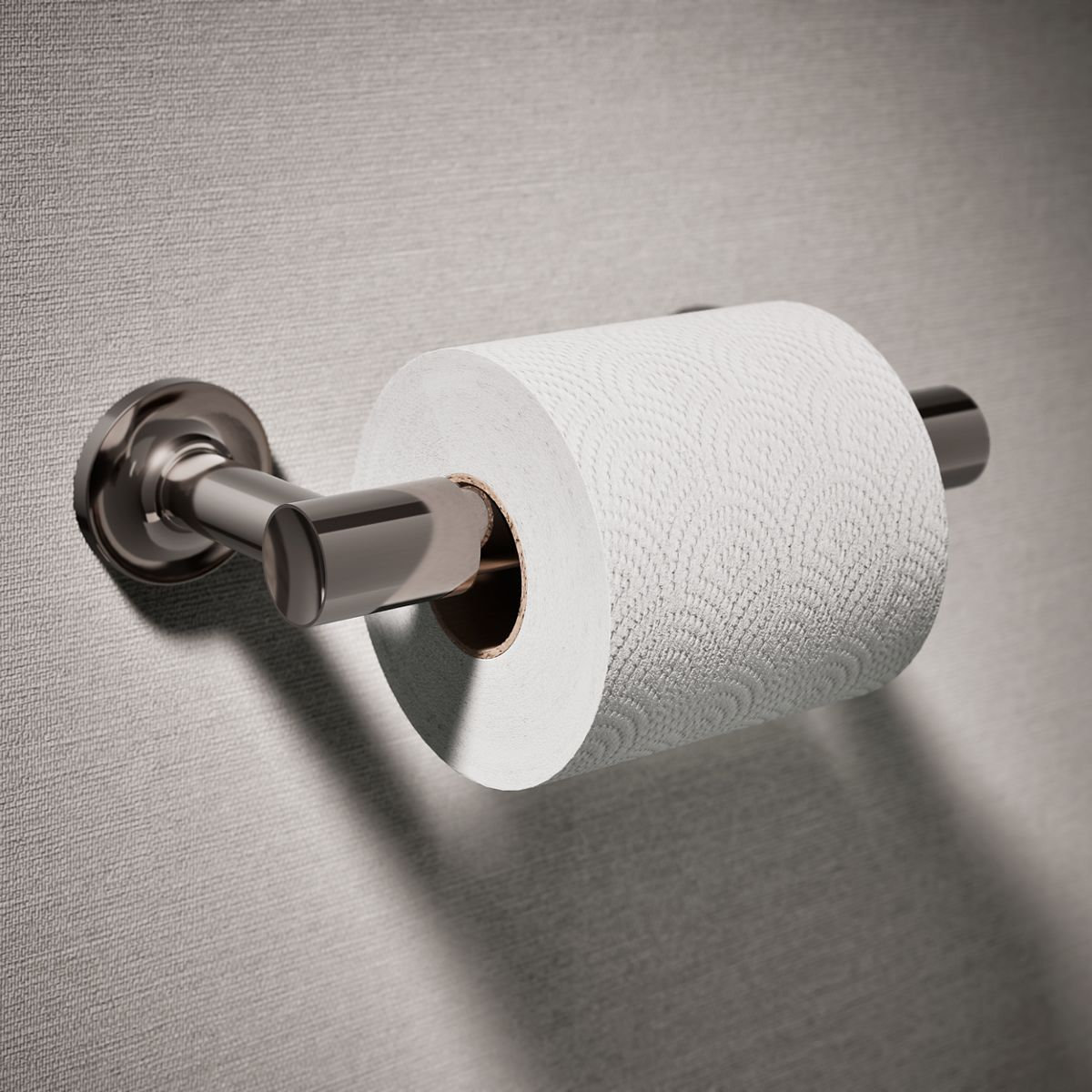 Purist Pivoting Toilet Paper Holder, Vibrant Titanium