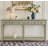 Classic Wooden Living Room Console Table Entryway Table with 4 Drawers and a Bottom Shelf-868933290