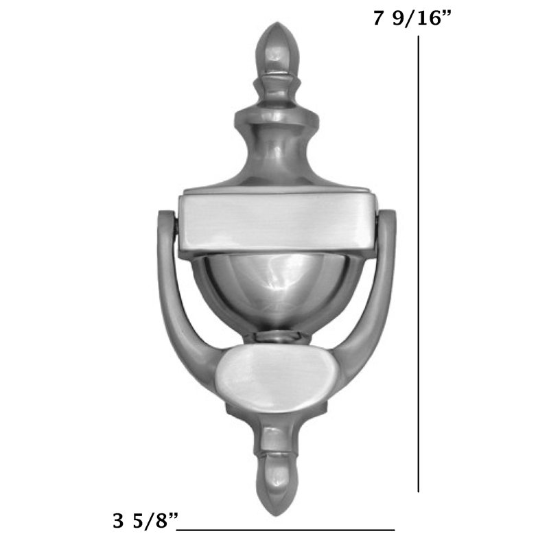 Brass Door Knocker, Satin Nickel